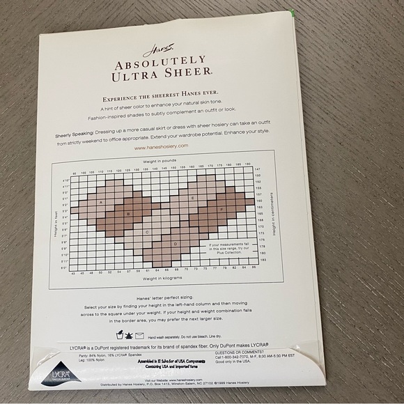 Hanes Pack of (3) 90’s Control Top Sheer Tights Hosiery Pantyhose Women’s Size C - Picture 11 of 13